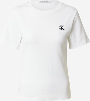 Calvin Klein Jeans T-Shirt in Weiß: predná strana