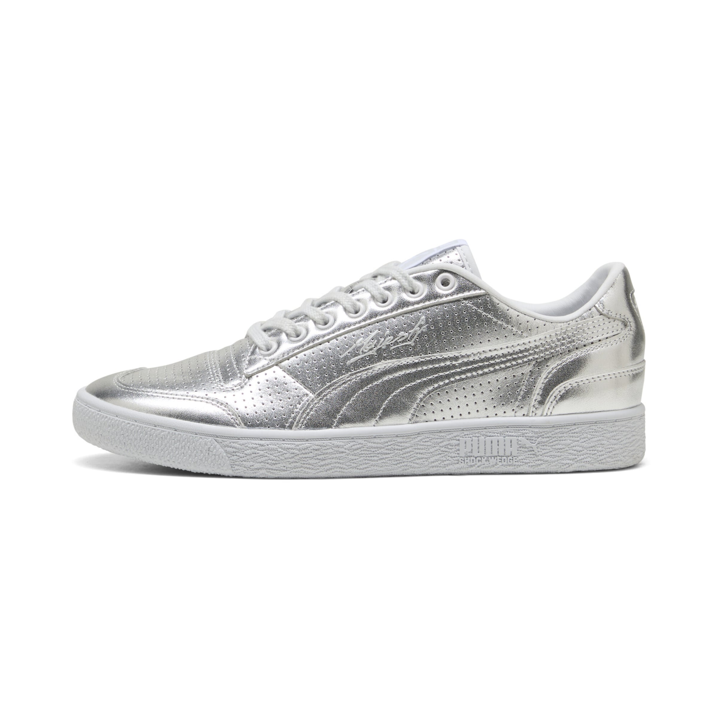 PUMA Baskets basses 'Majesty Mexico City' en argent, Vue avec produit