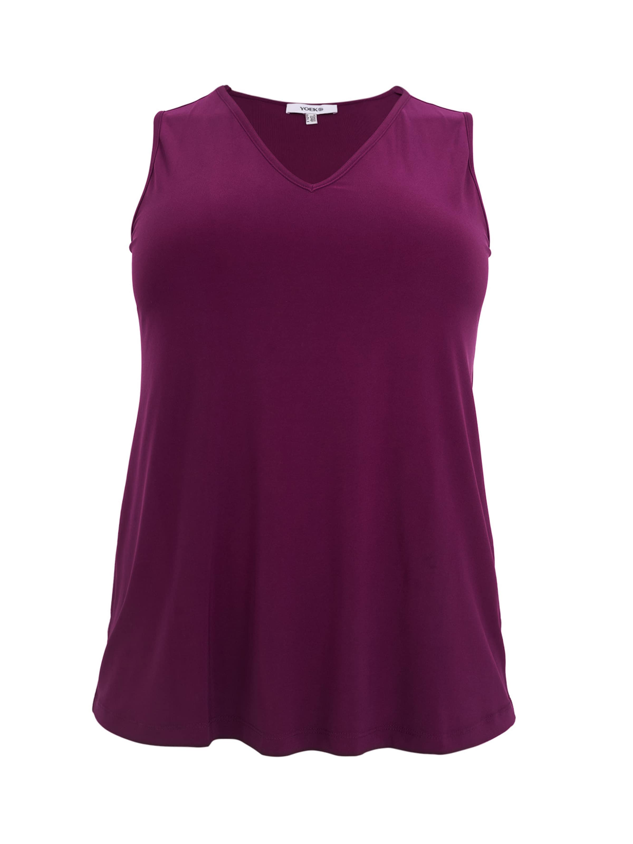 YOEK Top in Lila: voorkant