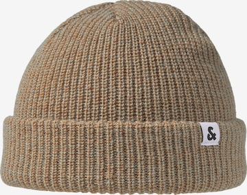 JACK & JONES Beanie in Brown: front