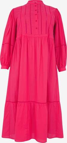 Yoek Shirt Dress in Pink: front