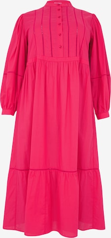 Robe-chemise Yoek en rose : devant