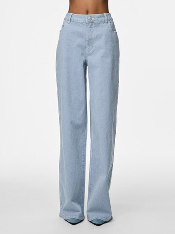 PIECES Wide Leg Jeans 'PCBillo' i blå: forside