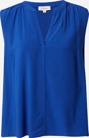 s.Oliver Blouse in Blauw: voorkant