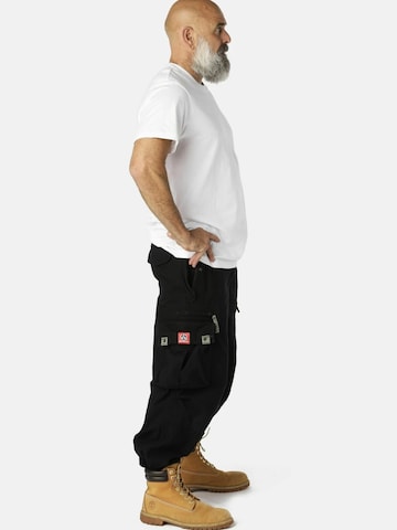 Regular Pantalon cargo Molecule en noir