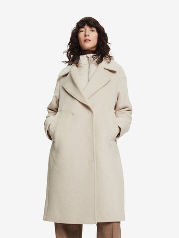 Manteau d’hiver ESPRIT en beige : devant