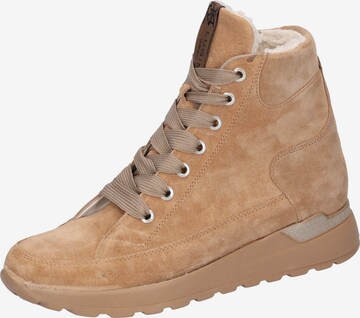 WALDLÄUFER Schnürstiefelette in Beige: predná strana