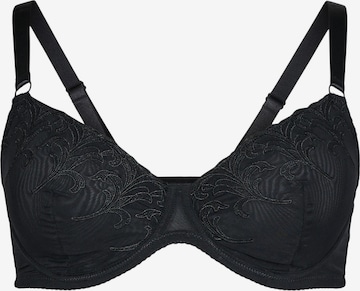 Devoted by ZizziT-shirt Grudnjak 'Lvaleria' - crna boja: prednji dio