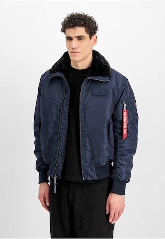 ALPHA INDUSTRIES Regularny krój Kurtka przejściowa 'B15-3' w kolorze niebieski: przód