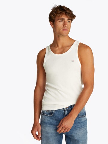 T-Shirt Tommy Jeans en blanc : devant