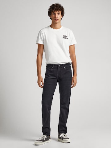 Coupe slim Jean 'HATCH' Pepe Jeans en noir