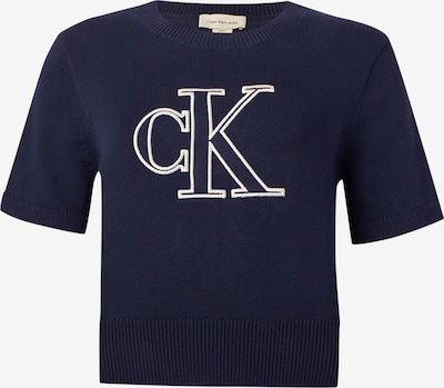 Calvin Klein Jeans Majica veličine XS u mornarsko plava / bijela, Pregled proizvoda