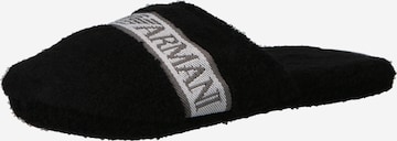 Emporio Armani Slipper in Black: front