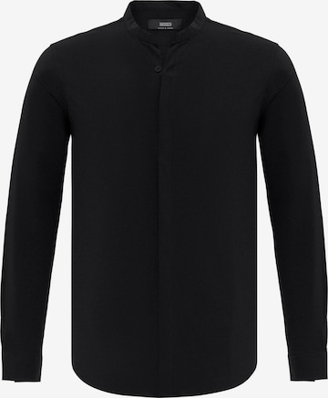 AntiochSlim Fit Košulja - crna boja: prednji dio
