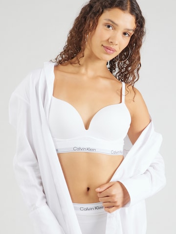 Calvin Klein Underwear Пуш-ап Бюстгальтер в Белый: спереди