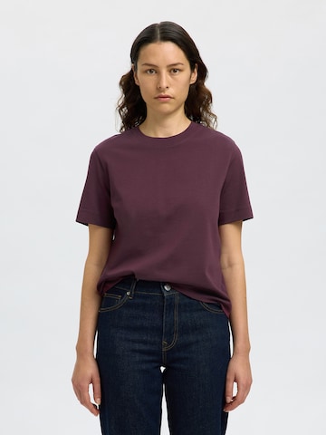SELECTED Shirt 'SLFESSENTIAL' in Purple: front