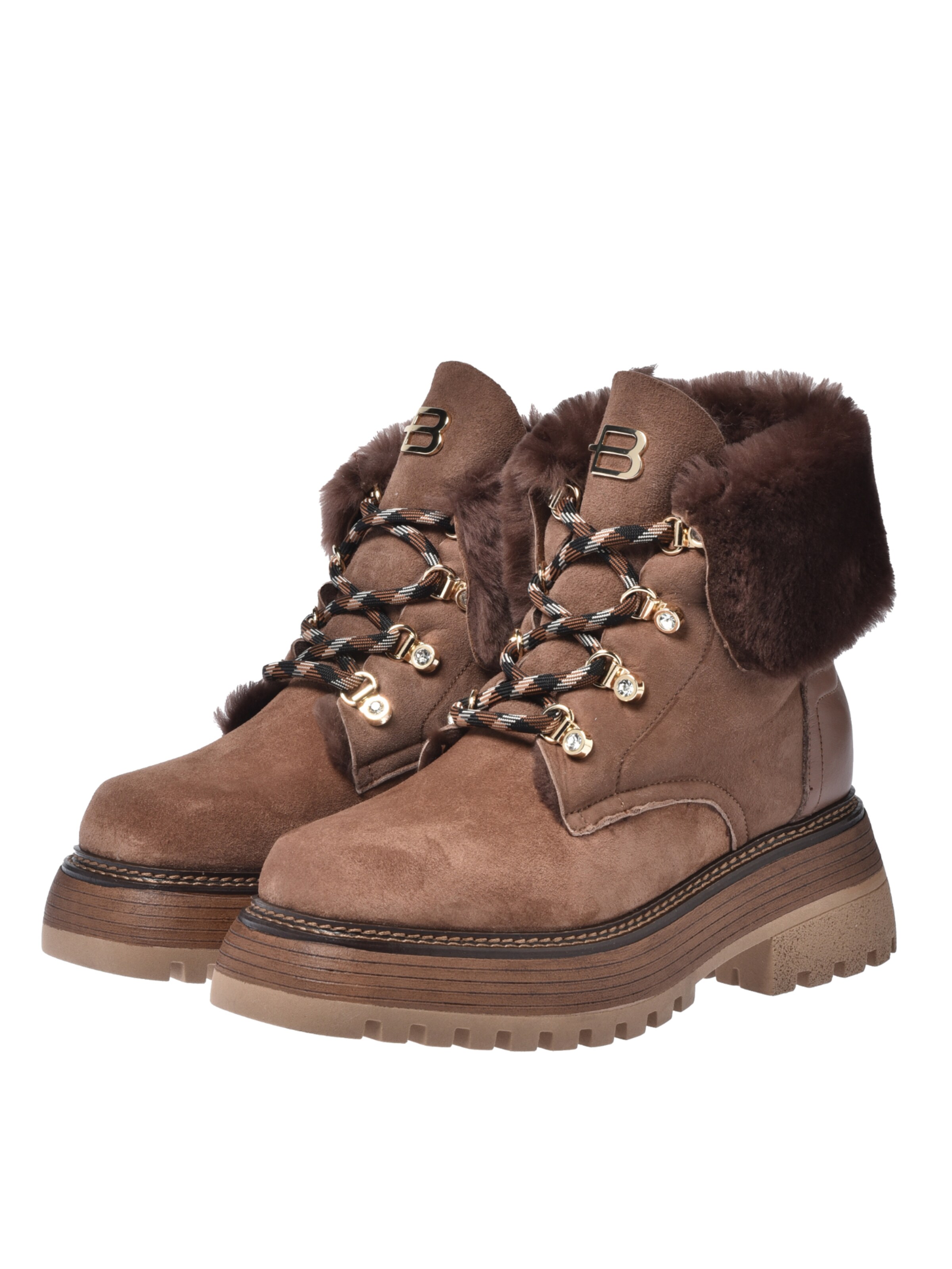 BALDININI Lace-up bootie in Brown