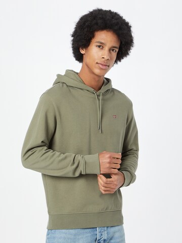 NAPAPIJRI Sweatshirt 'BALIS' in Grün: Vorderseite