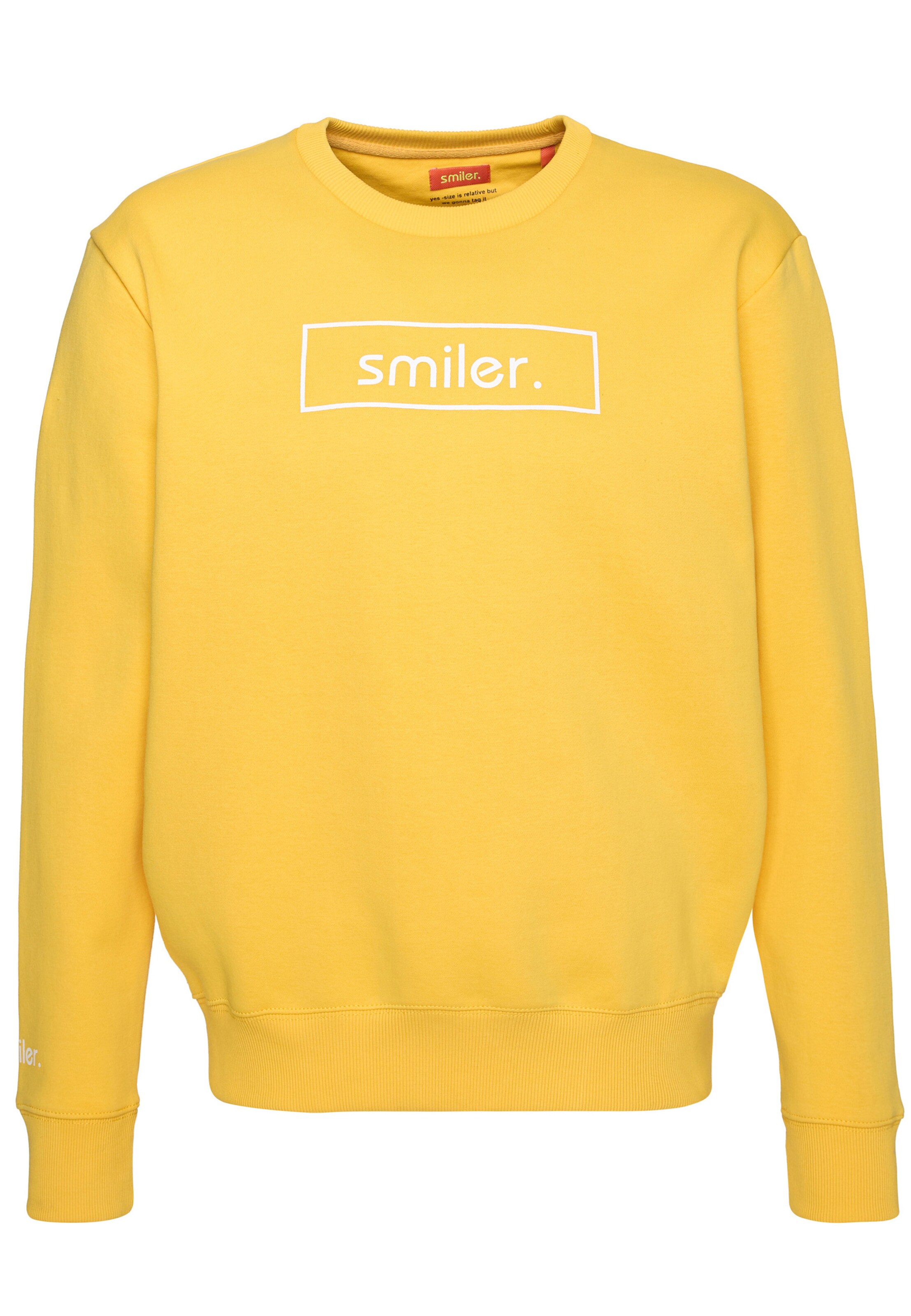 smiler. Sweater 'Cuddle' in Yellow: front