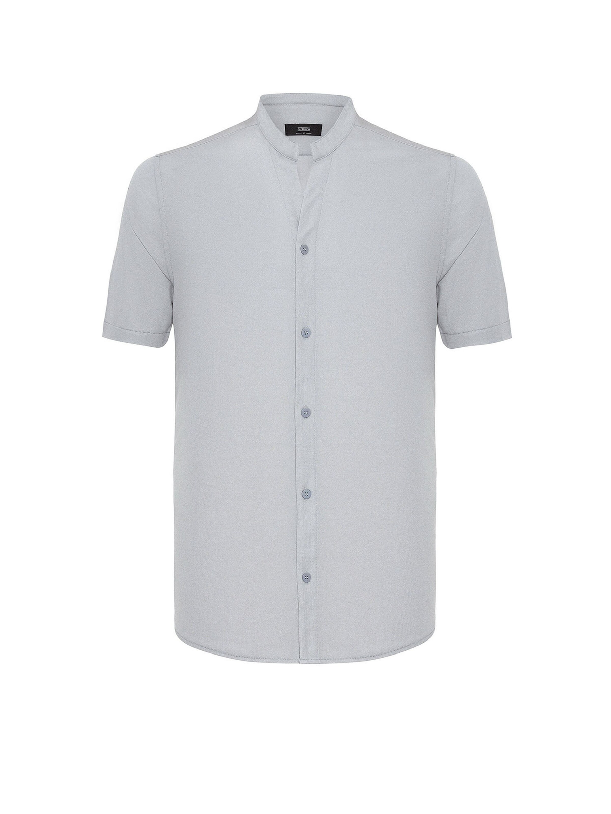 Slim fit Camicia di Antioch in grigio: frontale
