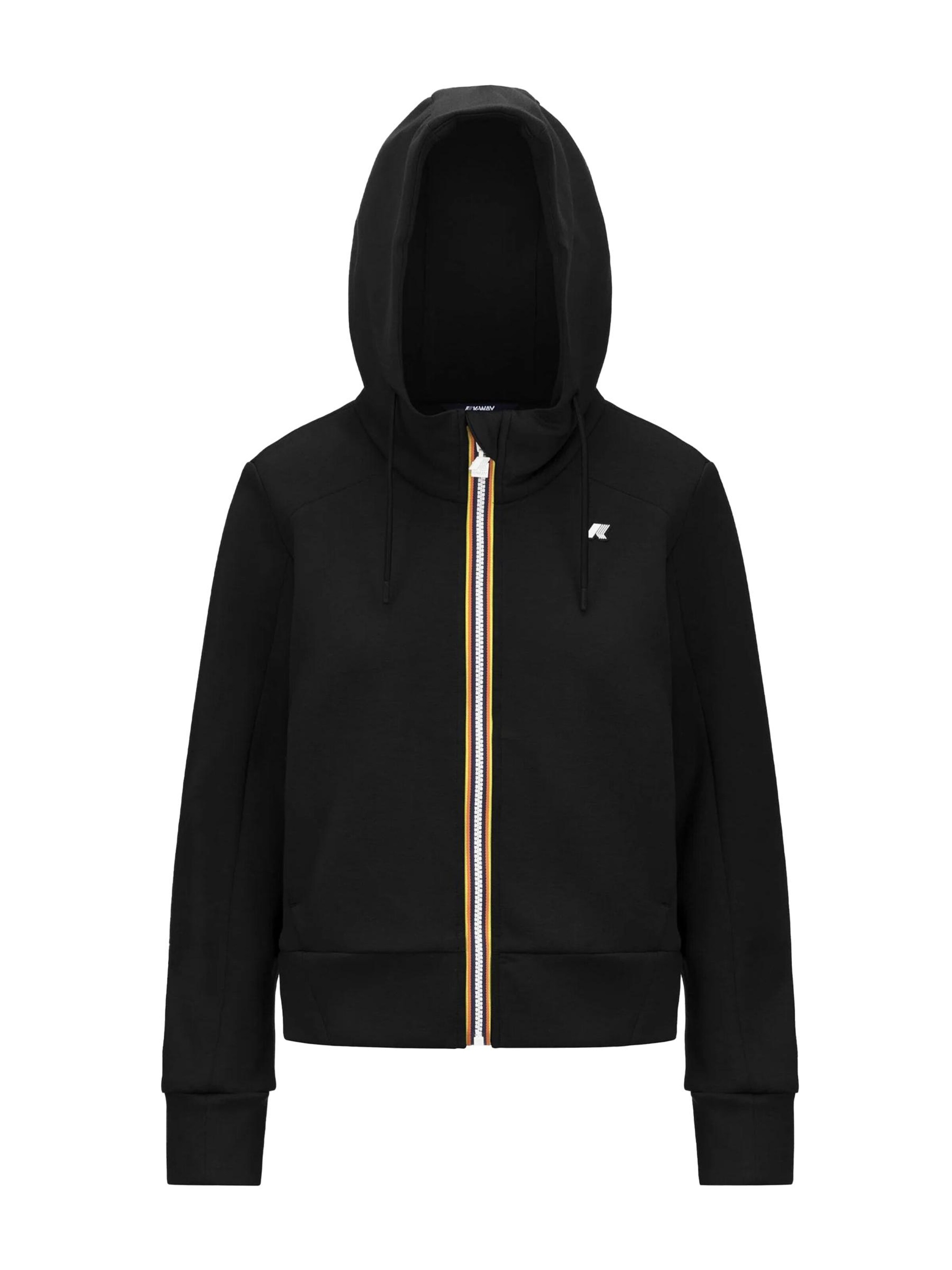 K-Way Sweatvest in Zwart: voorkant