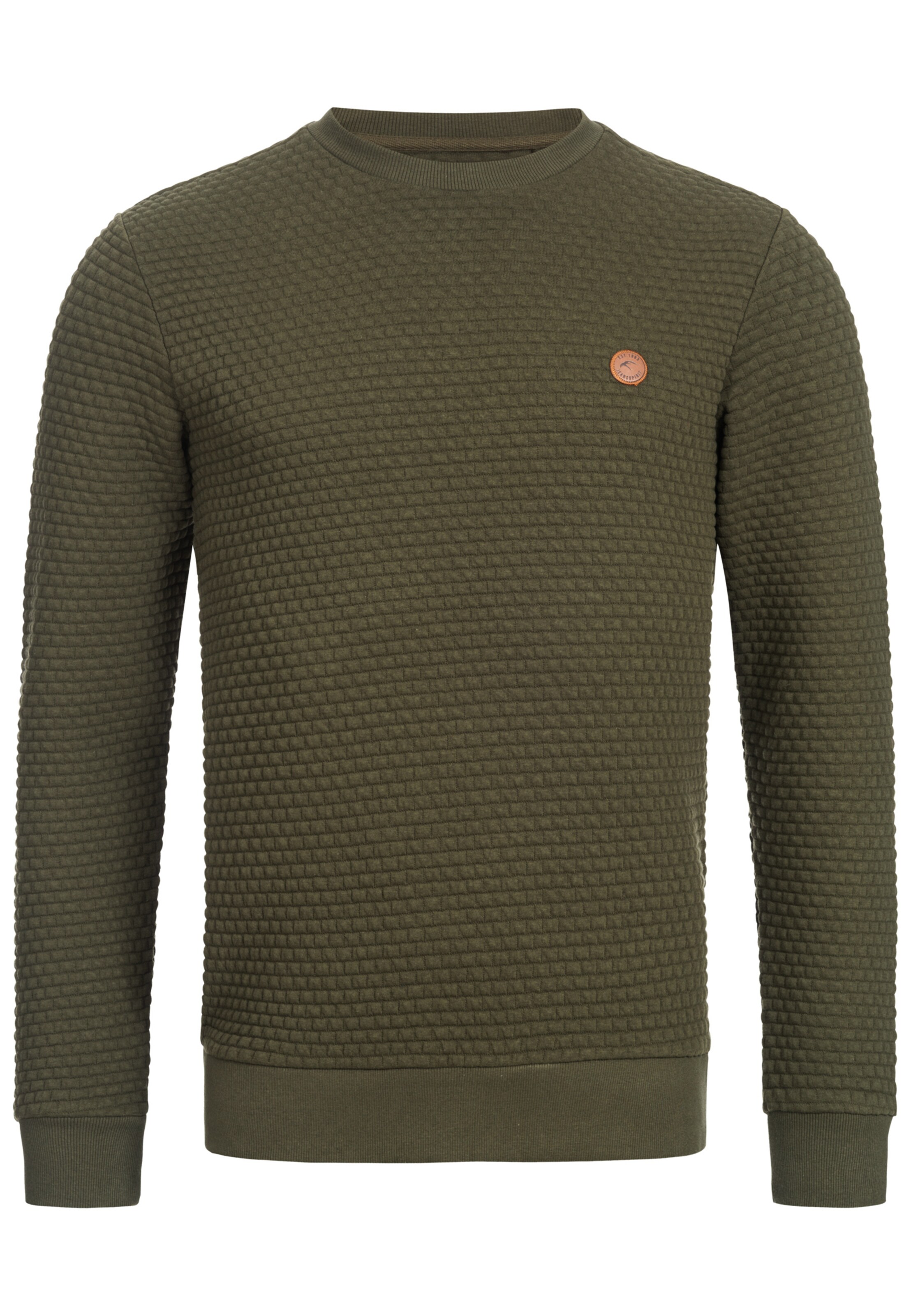 INDICODE JEANS Sweatshirt 'Dash' in Grün: Vorderseite