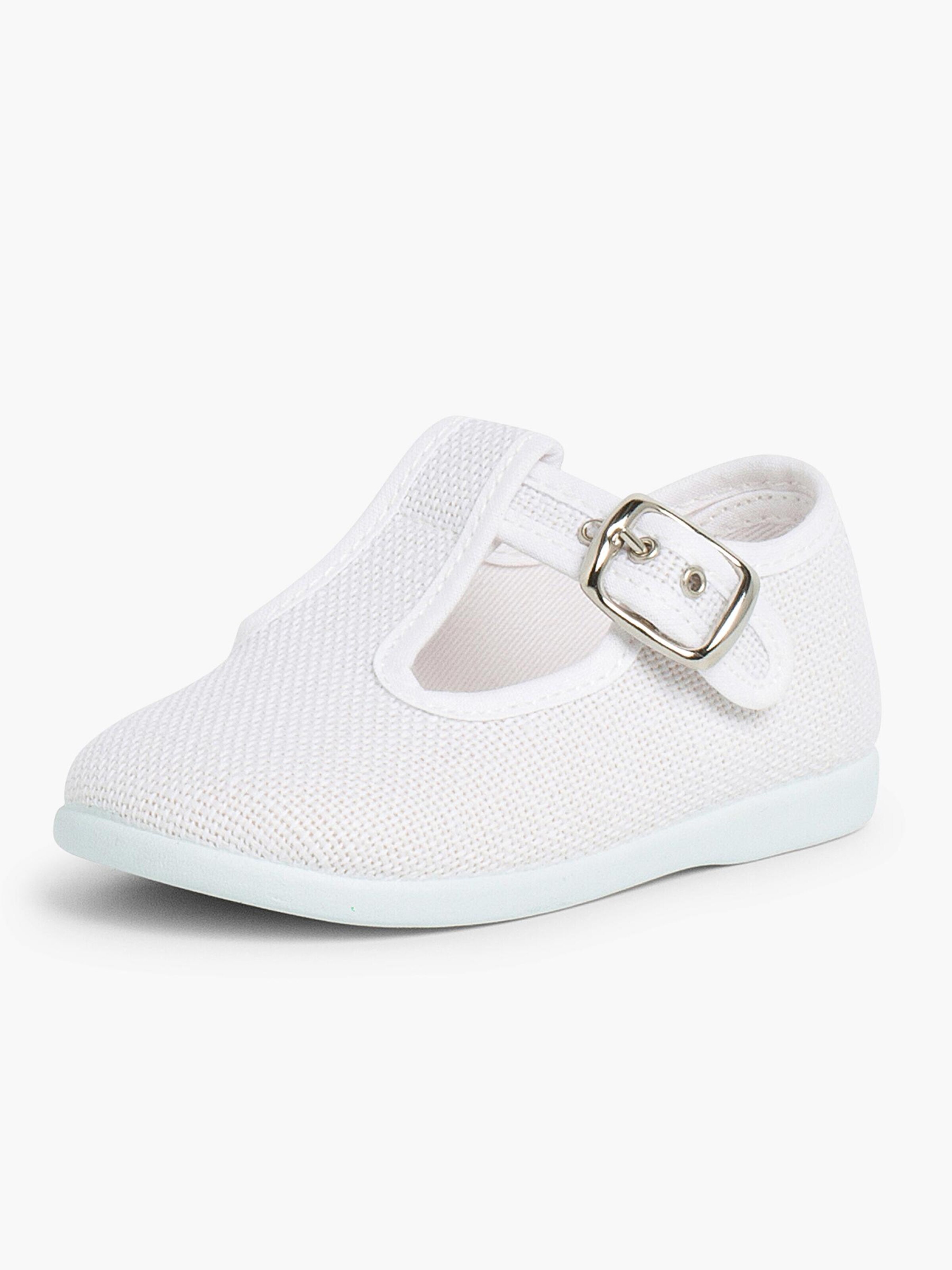 Pisamonas - Zapatos primeros pasos en blanco: frente