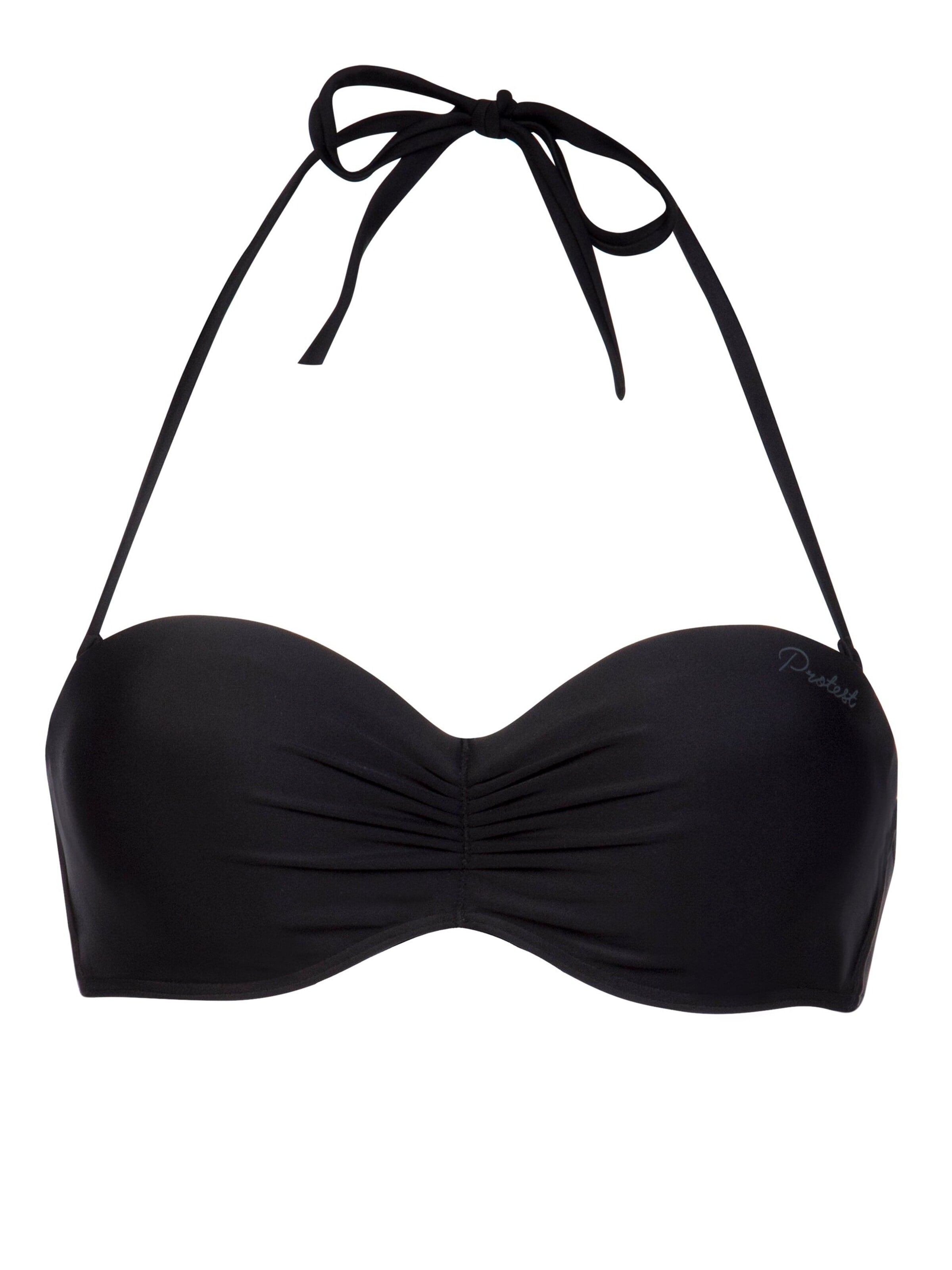 PROTEST Bandeau Bikinitop 'MM DEELITE BCUP' in Zwart: voorkant