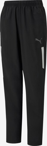 PUMA Regular Workout Pants in Black: front