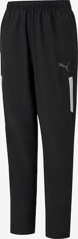 PUMA Regular Workout Pants in Black: front