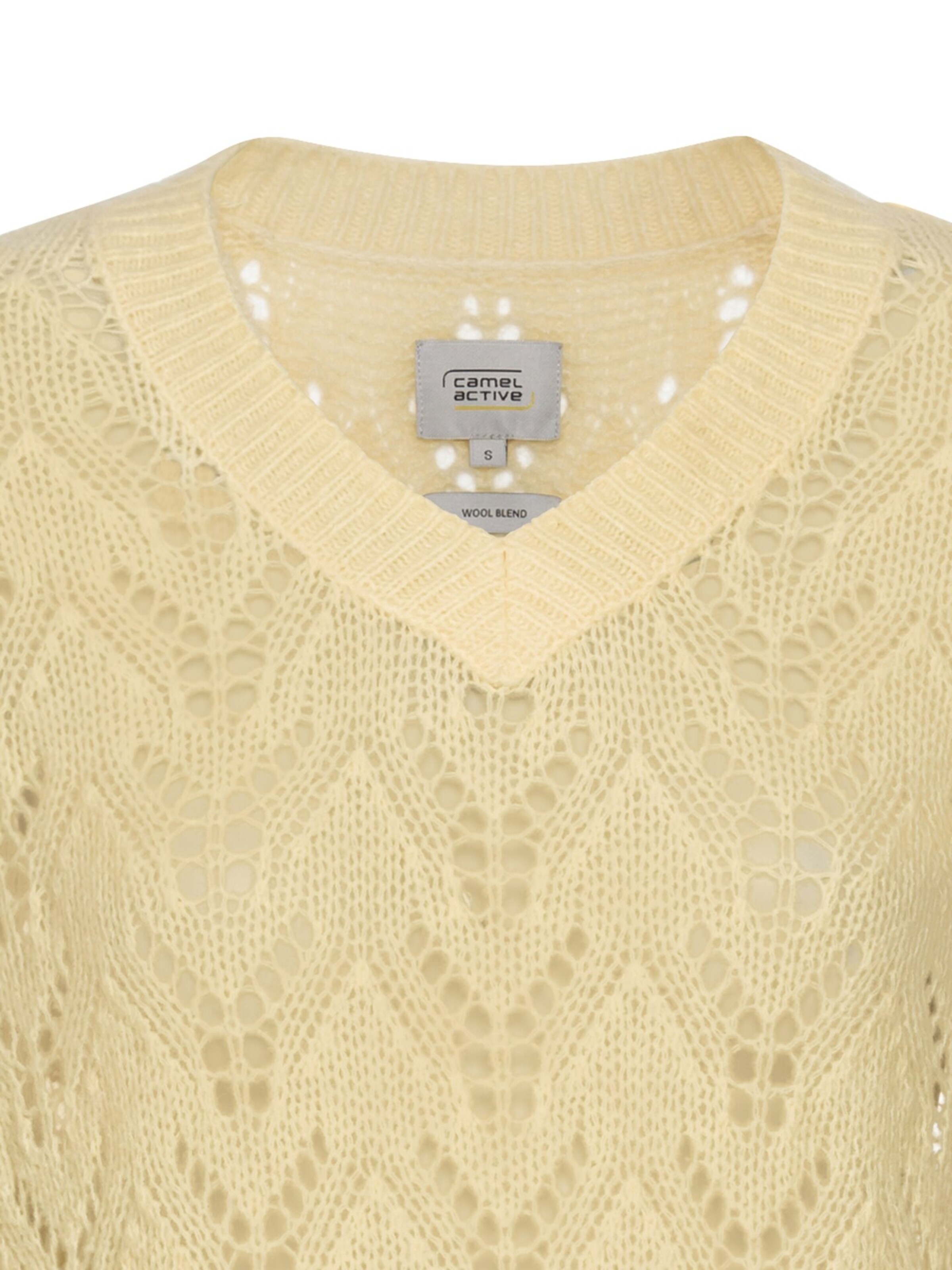 CAMEL ACTIVE Pullover mit V-Ausschnitt in Gelb