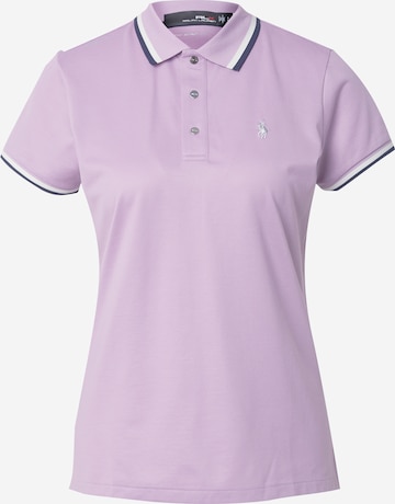 T-shirt Polo Ralph Lauren en violet : devant