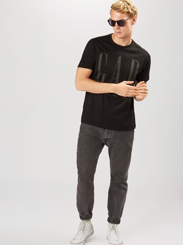 GAP Regular fit Majica | črna barva