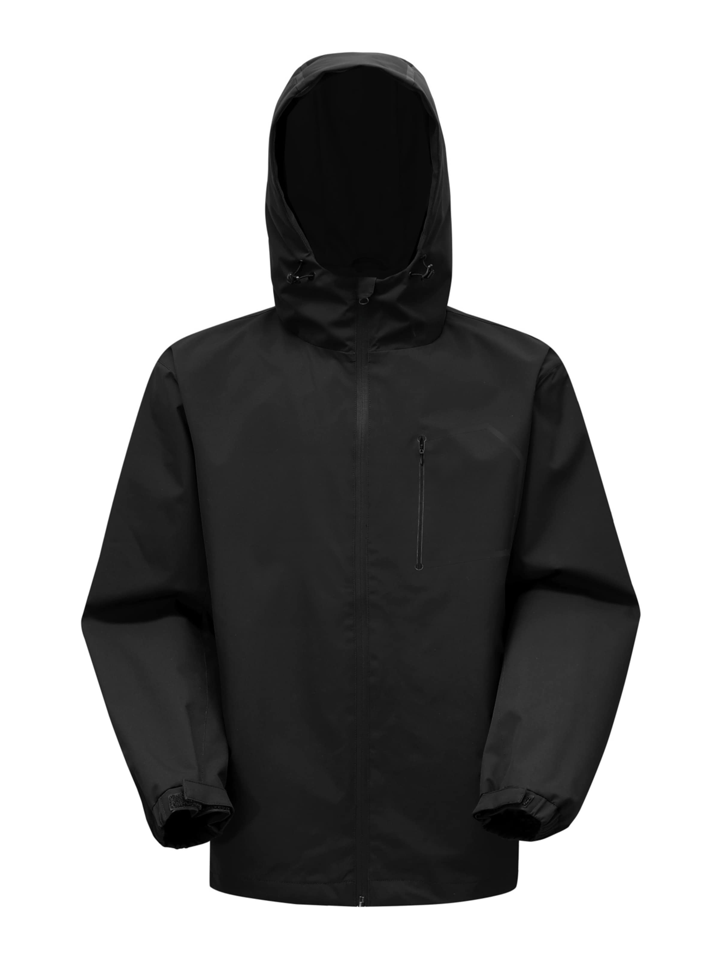 YOUTHUP Athletic Jacket 'Reflex' in Black: front