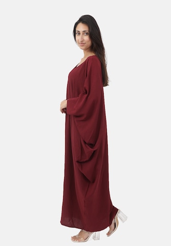 Elara Jurk 'Abaya' in Rood