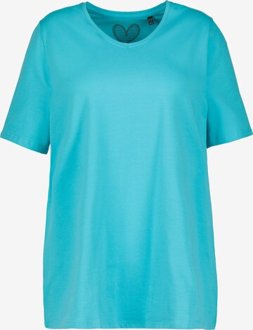 Ulla Popken Shirt in Blauw: voorkant