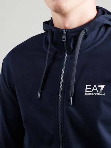 EA7 Emporio Armani Кофта на молнии в Синий