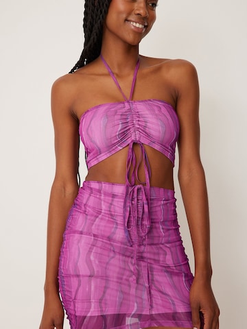 NA-KD Top in Pink: front