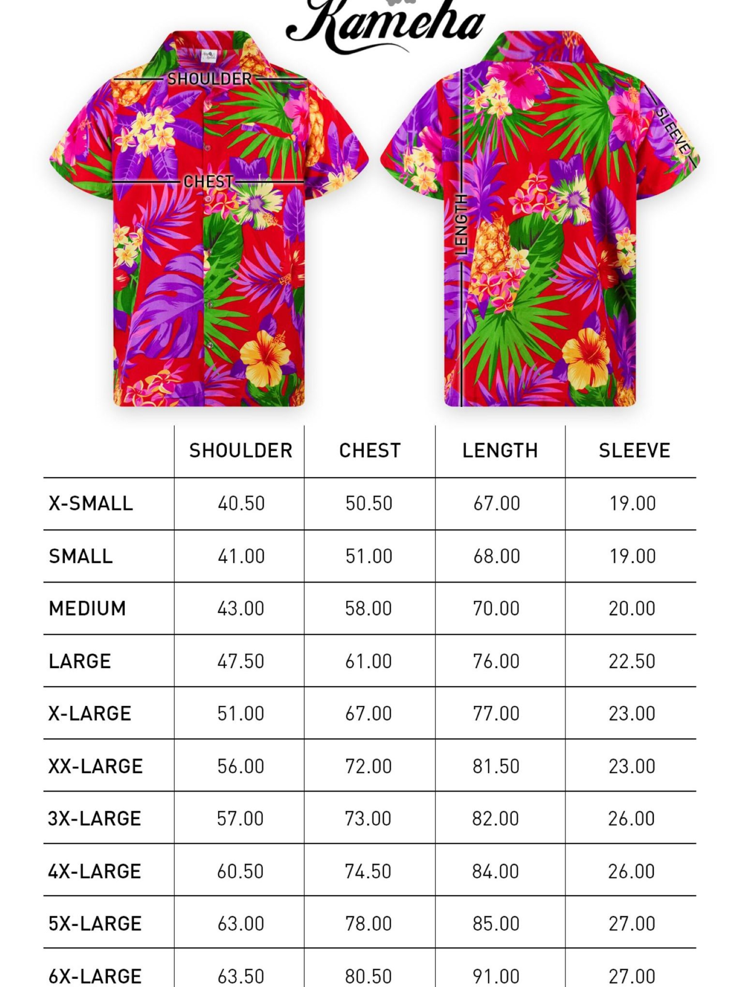 King Kameha Shirt 'Pineapple' in Red