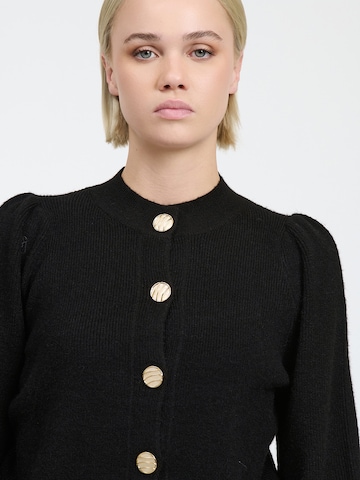 Influencer Knit Cardigan in Black