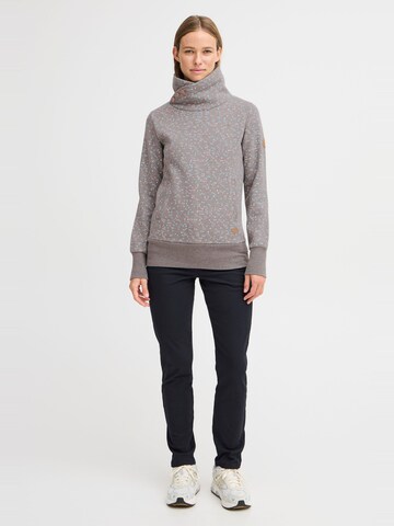 Sweat-shirt 'Beatanette' Oxmo en gris : devant