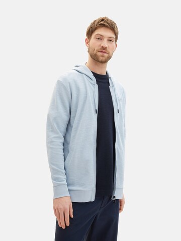 TOM TAILOR Sweatjacke in Blau