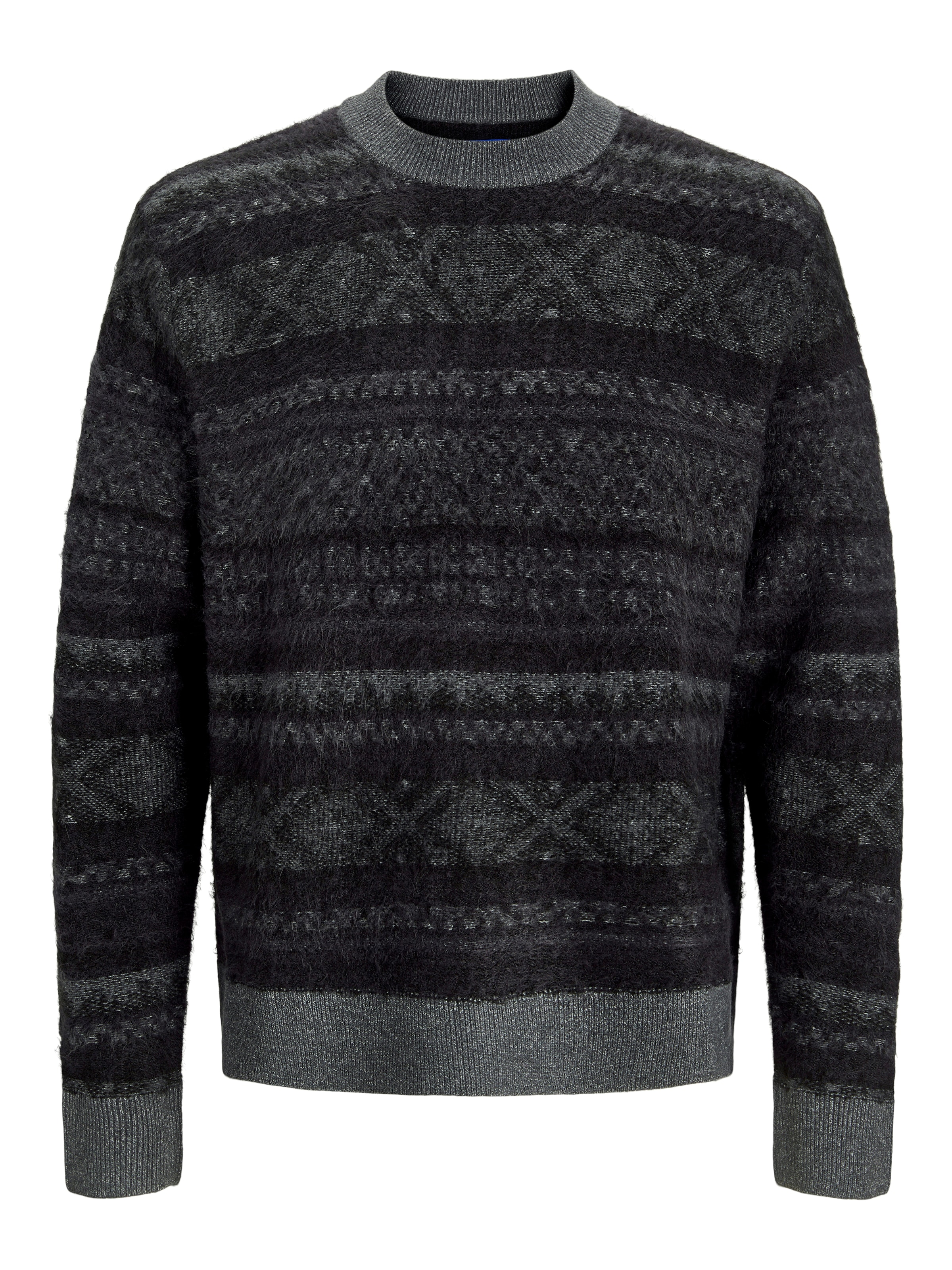 JACK & JONES Pulover 'JORRidgewood' | siva barva: sprednja stran