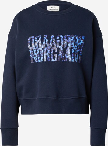 MADS NORGAARD COPENHAGEN Sweatshirt 'Tilvina' in Blue: front