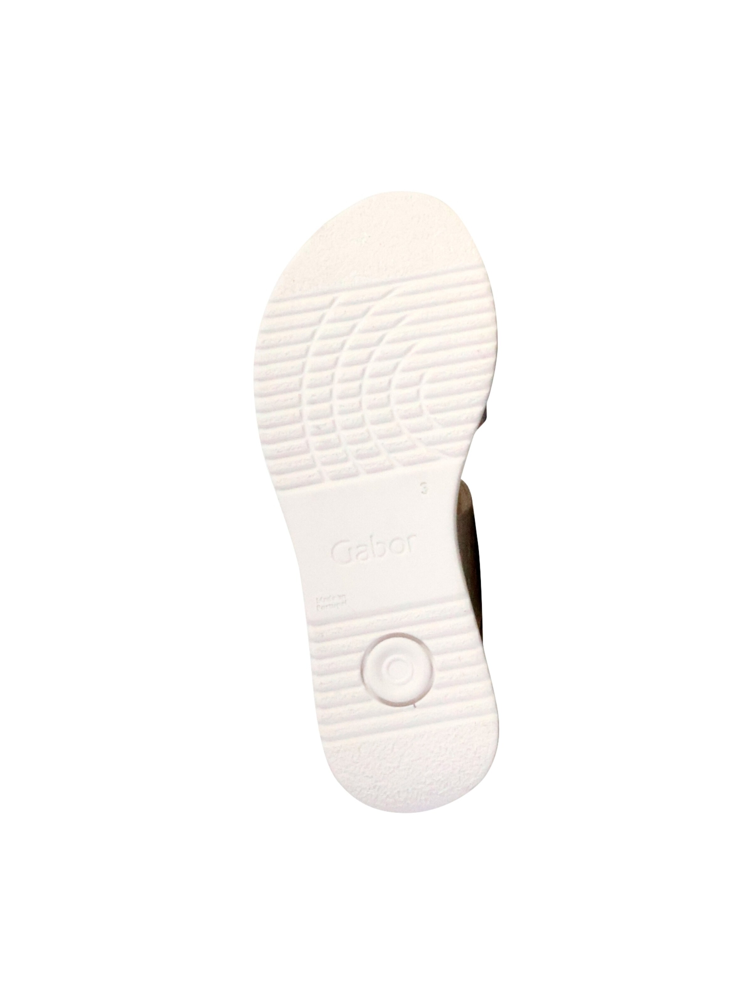 GABOR - Sandalias 'TwistNappa-Sandalen aus Leder mit Keilabsatz und Flechtmuster' en blanco