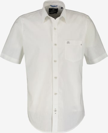 LERROS Button Up Shirt in White: front