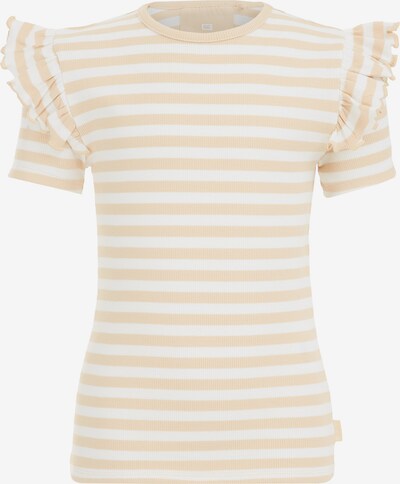 WE Fashion Shirt in de kleur Beige / Wit, Productweergave