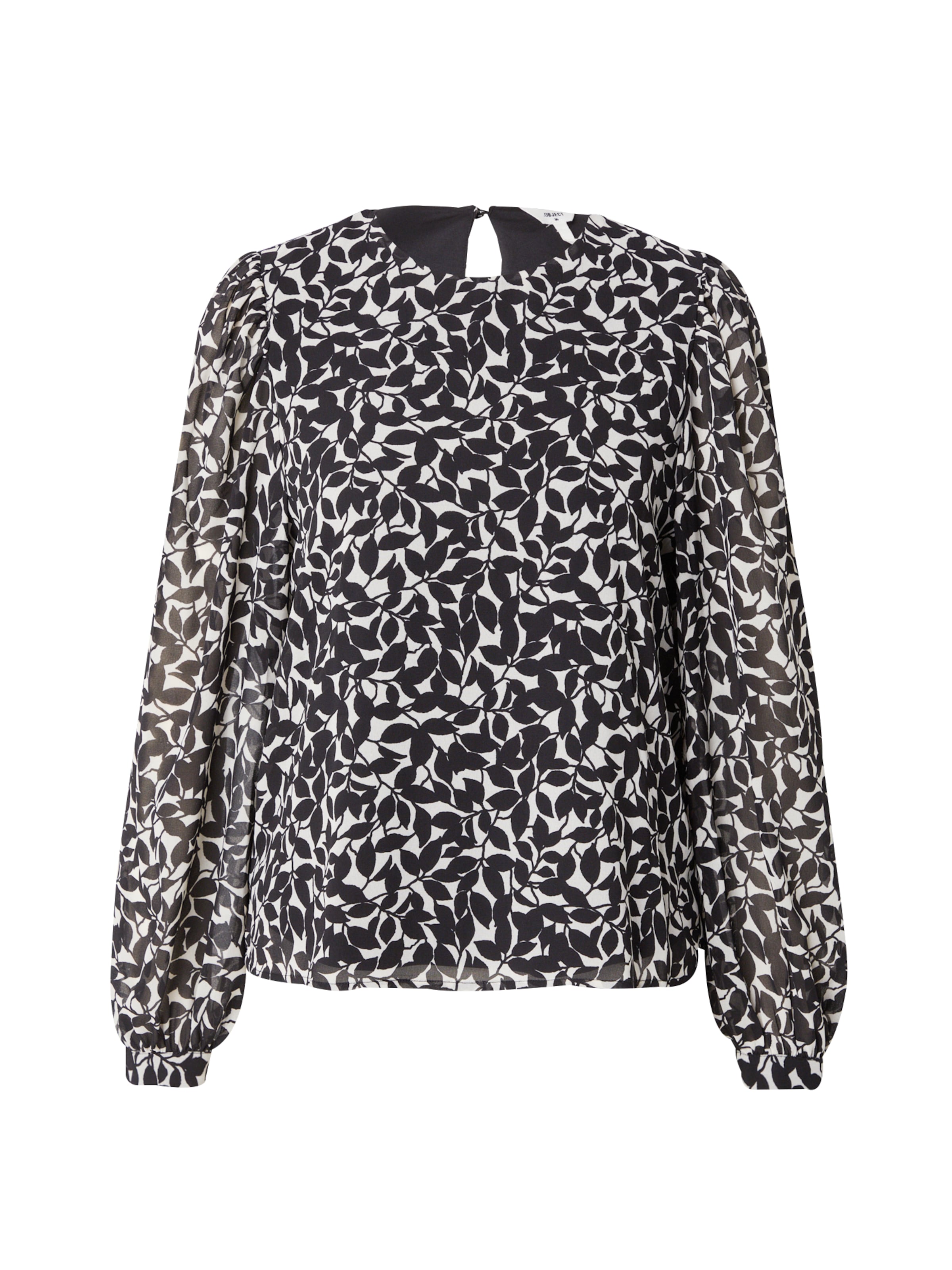 OBJECT Bluse 'OBJMILA' in Grau: Vorderseite