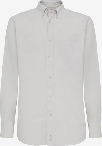 Coupe regular Chemise Boggi Milano en beige : devant