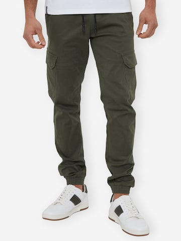 Threadbare Regular lange Cargohose 'Belfast' in Grün: Vorderseite